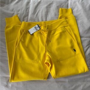 New with tags yellow Ralph Lauren joggers